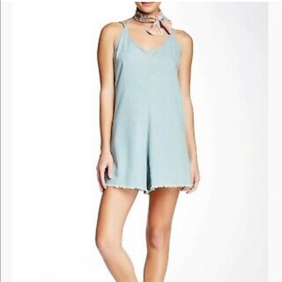 Pistola Denim Blue Haze Lilly Chambray Romper NWT - Picture 2 of 3